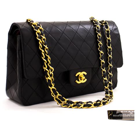 chanel black padded handbag|chanel catalog.